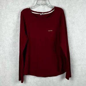Calvin Klein Burgundy Casual Top